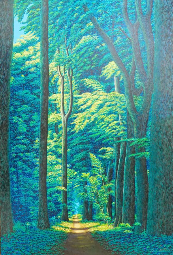 Sendero en el Bosque Verde – 130 x 190 cm Art Gallery Alpha House