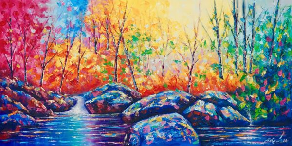 Bosque Colorido – 119 X 60 cm Art Gallery Alpha House