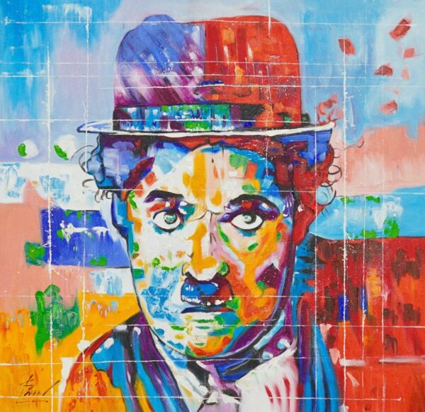 Charlie Chaplin Pop Art – 57 X 55 cm Art Gallery Alpha House