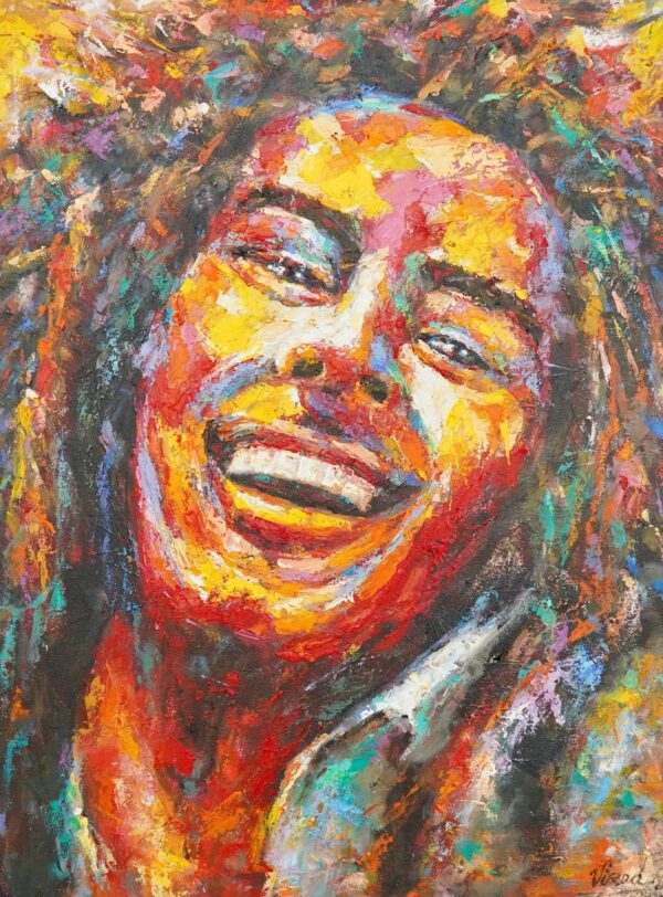 Pop Art de Bob Marley – 60 X 80 cm Art Gallery Alpha House