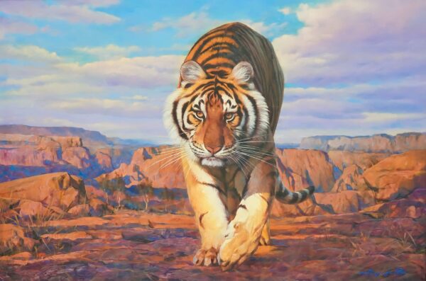 Tigre en la Caza – 150 x 100 cm Art Gallery Alpha House